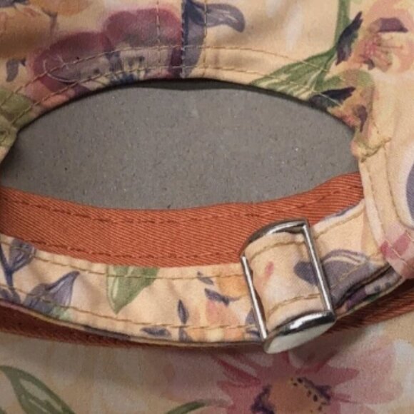 The Game "Daytona Beach" Floral Florida Yellow Strap Patch Logo Hat I OSFM - Picture 9 of 9